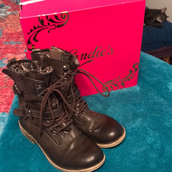 candies lace up boots